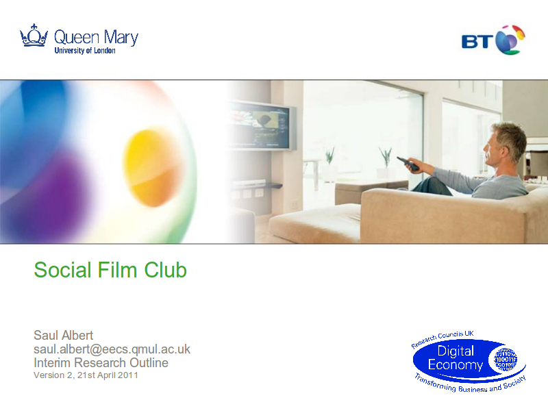 Social Film Club project introduction