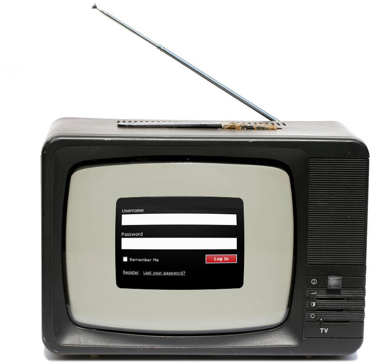 You don't tend to login when watching TV