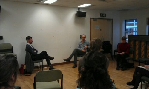 Frank Bock and Dr Martin Hargreaves in aesthetic conversation image