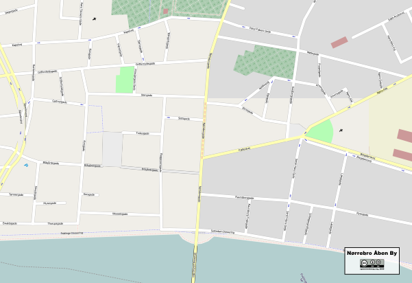 Norrebro Aben By map: Jakob Jakobsen